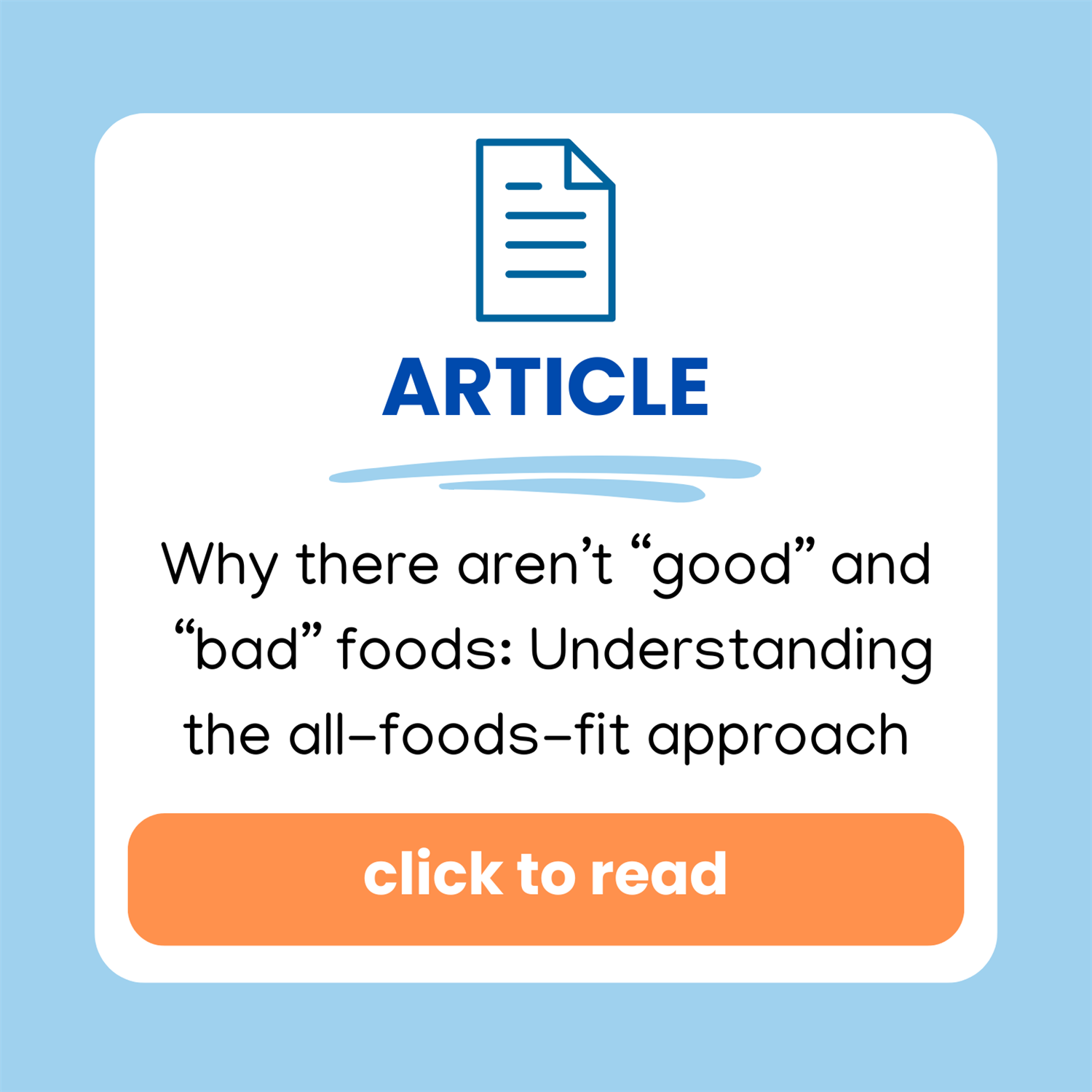 article - good versus bad